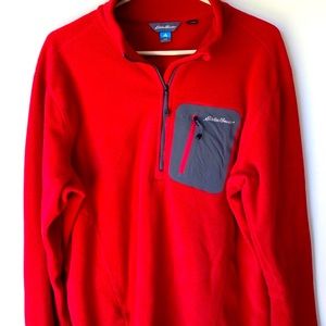 Eddie Bauer red fleece